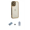 MARSİLYAN™- iPhone 12 Pro Max Kılıf Çekirdek Klasik Serisi - Siyah Joko Magic 5D Cam + Shine Kamera Lens Koruma Cam - GS