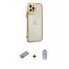 MARSİLYAN™- iPhone 12 Pro Max Kılıf Çekirdek Klasik Serisi - Siyah Joko Magic 5D Cam + Shine Kamera Lens Koruma Cam - SABE