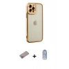 MARSİLYAN™- iPhone 12 Pro Max Kılıf Çekirdek Klasik Serisi - Siyah Joko Magic 5D Cam + Shine Kamera Lens Koruma Cam - SABE