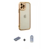 MARSİLYAN™- iPhone 12 Pro Max Kılıf Çekirdek Klasik Serisi - Siyah Joko Magic 5D Cam + Renkli Kamera Lens Koruma Cam - YL