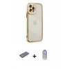MARSİLYAN™- iPhone 12 Pro Max Kılıf Çekirdek Klasik Serisi - Siyah Joko Magic 5D Cam + Renkli Kamera Lens Koruma Cam - YL