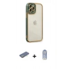 MARSİLYAN™- iPhone 12 Pro Max Kılıf Çekirdek Klasik Serisi - Siyah Joko Magic 5D Cam + Renkli Kamera Lens Koruma Cam - YL
