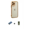 MARSİLYAN™- iPhone 12 Pro Max Kılıf Çekirdek Klasik Serisi - Siyah Joko Magic 5D Hayalet Cam + Shine Kamera Lens Koruma Cam - GD