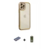 MARSİLYAN™- iPhone 12 Pro Max Kılıf Çekirdek Klasik Serisi - Siyah Joko Magic 5D Hayalet Cam + Renkli Kamera Lens Koruma Cam - PE