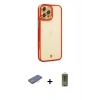 MARSİLYAN™- iPhone 12 Pro Max Kılıf Çekirdek Klasik Serisi - Siyah Joko Magic 5D Hayalet Cam + Renkli Kamera Lens Koruma Cam - PE