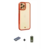 MARSİLYAN™- iPhone 12 Pro Max Kılıf Çekirdek Klasik Serisi - Siyah Joko Magic 5D Hayalet Cam + Renkli Kamera Lens Koruma Cam - YL
