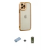 MARSİLYAN™- iPhone 12 Pro Max Kılıf Çekirdek Klasik Serisi - Siyah Joko Magic 5D Hayalet Cam + Shine Kamera Lens Koruma Cam - MI