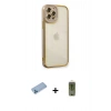 MARSİLYAN™- iPhone 12 Pro Max Kılıf Çekirdek Klasik Serisi - Siyah Joko Magic 5D Hayalet Cam + Shine Kamera Lens Koruma Cam - MI