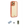 MARSİLYAN™- iPhone 12 Pro Max Kılıf Çekirdek Klasik Serisi - Siyah Joko Magic 5D Hayalet Cam + Shine Kamera Lens Koruma Cam - MI