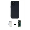 MARSİLYAN™- iPhone 12 Pro Max Kılıf Çekirdek Modern Serisi - Şeffaf 360 Full Body Arka Koruyucu + Shine Kamera Lens - LT