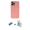 MARSİLYAN™- iPhone 12 Pro Max Kılıf Çekirdek Modern Serisi - Şeffaf Royal Nano Ekran Koruyucu + Shine Kamera Lens Koruma Cam - GD