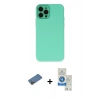 MARSİLYAN™- iPhone 12 Pro Max Kılıf Çekirdek Modern Serisi - Şeffaf Royal Nano Ekran Koruyucu + Shine Kamera Lens Koruma Cam - GD