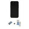 MARSİLYAN™- iPhone 12 Pro Max Kılıf Çekirdek Modern Serisi - Şeffaf Royal Nano Ekran Koruyucu + Metal Kamera Lens Koruma Cam - KI