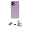 MARSİLYAN™- iPhone 12 Pro Max Kılıf Çekirdek Modern Serisi - Şeffaf Royal Nano Ekran Koruyucu + Metal Kamera Lens Koruma Cam - GD
