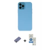 MARSİLYAN™- iPhone 12 Pro Max Kılıf Çekirdek Modern Serisi - Şeffaf Royal Nano Ekran Koruyucu + Metal Kamera Lens Koruma Cam - GD