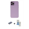MARSİLYAN™- iPhone 12 Pro Max Kılıf Çekirdek Modern Serisi - Şeffaf Royal Nano Ekran Koruyucu + Renkli Kamera Lens Koruma Cam - MI