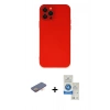 MARSİLYAN™- iPhone 12 Pro Max Kılıf Çekirdek Modern Serisi - Şeffaf Royal Nano Ekran Koruyucu + Renkli Kamera Lens Koruma Cam - TU