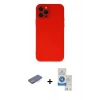 MARSİLYAN™- iPhone 12 Pro Max Kılıf Çekirdek Modern Serisi - Şeffaf Royal Nano Ekran Koruyucu + Renkli Kamera Lens Koruma Cam - MI