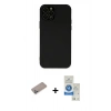 MARSİLYAN™- iPhone 12 Pro Max Kılıf Çekirdek Modern Serisi - Şeffaf Royal Nano Ekran Koruyucu + Shine Kamera Lens Koruma Cam - SABE