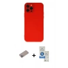 MARSİLYAN™- iPhone 12 Pro Max Kılıf Çekirdek Modern Serisi - Şeffaf Royal Nano Ekran Koruyucu + Shine Kamera Lens Koruma Cam - SABE