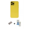 MARSİLYAN™- iPhone 12 Pro Max Kılıf Çekirdek Modern Serisi - Şeffaf Royal Nano Ekran Koruyucu + Shine Kamera Lens Koruma Cam - SABE