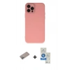 MARSİLYAN™- iPhone 12 Pro Max Kılıf Çekirdek Modern Serisi - Şeffaf Royal Nano Ekran Koruyucu + Shine Kamera Lens Koruma Cam - SABE
