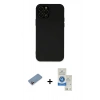 MARSİLYAN™- iPhone 12 Pro Max Kılıf Çekirdek Modern Serisi - Şeffaf Royal Nano Ekran Koruyucu + Shine Kamera Lens Koruma Cam - PE