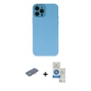 MARSİLYAN™- iPhone 12 Pro Max Kılıf Çekirdek Modern Serisi - Şeffaf Royal Nano Ekran Koruyucu + Renkli Kamera Lens Koruma Cam - YL