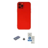 MARSİLYAN™- iPhone 12 Pro Max Kılıf Çekirdek Modern Serisi - Şeffaf Royal Nano Ekran Koruyucu + Renkli Kamera Lens Koruma Cam - YL