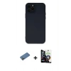 MARSİLYAN™- iPhone 12 Pro Max Kılıf Çekirdek Modern Serisi - Şeffaf Temperli Cam Ekran Koruyucu + Shine Kamera Lens Koruma Cam - GD