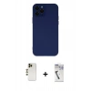 MARSİLYAN™- iPhone 12 Pro Max Kılıf Çekirdek Modern Serisi - Şeffaf Uv Polymer Nano Ekran Koruyucu + Shine Kamera Lens - GD