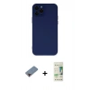 MARSİLYAN™- iPhone 12 Pro Max Kılıf Çekirdek Modern Serisi - Siyah 20D Premium Cam Ekran Koruyucu + Metal Kamera Lens Koruma Cam - KI