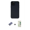 MARSİLYAN™- iPhone 12 Pro Max Kılıf Çekirdek Modern Serisi - Siyah 20D Premium Cam Ekran Koruyucu + Metal Kamera Lens Koruma Cam - GD