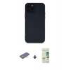 MARSİLYAN™- iPhone 12 Pro Max Kılıf Çekirdek Modern Serisi - Siyah 20D Premium Cam Ekran Koruyucu + Renkli Kamera Lens Koruma Cam - TU