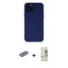 MARSİLYAN™- iPhone 12 Pro Max Kılıf Çekirdek Modern Serisi - Siyah 20D Premium Cam Ekran Koruyucu + Renkli Kamera Lens Koruma Cam - TU