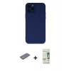 MARSİLYAN™- iPhone 12 Pro Max Kılıf Çekirdek Modern Serisi - Siyah 20D Premium Cam Ekran Koruyucu + Renkli Kamera Lens Koruma Cam - SI