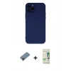 MARSİLYAN™- iPhone 12 Pro Max Kılıf Çekirdek Modern Serisi - Siyah 20D Premium Cam Ekran Koruyucu + Shine Kamera Lens Koruma Cam - SH
