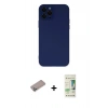 MARSİLYAN™- iPhone 12 Pro Max Kılıf Çekirdek Modern Serisi - Siyah 20D Premium Cam Ekran Koruyucu + Shine Kamera Lens Koruma Cam - SABE