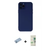 MARSİLYAN™- iPhone 12 Pro Max Kılıf Çekirdek Modern Serisi - Siyah 20D Premium Cam Ekran Koruyucu + Shine Kamera Lens Koruma Cam - MI