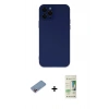 MARSİLYAN™- iPhone 12 Pro Max Kılıf Çekirdek Modern Serisi - Siyah 20D Premium Cam Ekran Koruyucu + Shine Kamera Lens Koruma Cam - PE