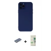 MARSİLYAN™- iPhone 12 Pro Max Kılıf Çekirdek Modern Serisi - Siyah 20D Premium Cam Ekran Koruyucu + Renkli Kamera Lens Koruma Cam - YL