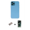 MARSİLYAN™- iPhone 12 Pro Max Kılıf Çekirdek Modern Serisi - Siyah 360 Mat Full Body Arka Koruyucu + Shine Kamera Lens Koruma Cam - SABE