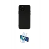 MARSİLYAN™- iPhone 12 Pro Max Kılıf Çekirdek Modern Serisi - Siyah 3D Antistatik Seramik Nano Ekran Koruyucu