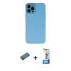 MARSİLYAN™- iPhone 12 Pro Max Kılıf Çekirdek Modern Serisi - Siyah 5D Eko Cam Ekran Koruyucu + Shine Kamera Lens Koruma Cam - GD