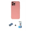 MARSİLYAN™- iPhone 12 Pro Max Kılıf Çekirdek Modern Serisi - Siyah 5D Eko Cam Ekran Koruyucu + Shine Kamera Lens Koruma Cam - GD