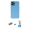 MARSİLYAN™- iPhone 12 Pro Max Kılıf Çekirdek Modern Serisi - Siyah 5D Eko Cam Ekran Koruyucu + Renkli Kamera Lens Koruma Cam - TU
