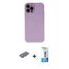 MARSİLYAN™- iPhone 12 Pro Max Kılıf Çekirdek Modern Serisi - Siyah 5D Eko Cam Ekran Koruyucu + Renkli Kamera Lens Koruma Cam - TU