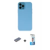 MARSİLYAN™- iPhone 12 Pro Max Kılıf Çekirdek Modern Serisi - Siyah 5D Eko Cam Ekran Koruyucu + Renkli Kamera Lens Koruma Cam - SI