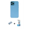 MARSİLYAN™- iPhone 12 Pro Max Kılıf Çekirdek Modern Serisi - Siyah 5D Eko Cam Ekran Koruyucu + Shine Kamera Lens Koruma Cam - MI