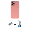 MARSİLYAN™- iPhone 12 Pro Max Kılıf Çekirdek Modern Serisi - Siyah 5D Eko Cam Ekran Koruyucu + Shine Kamera Lens Koruma Cam - PE